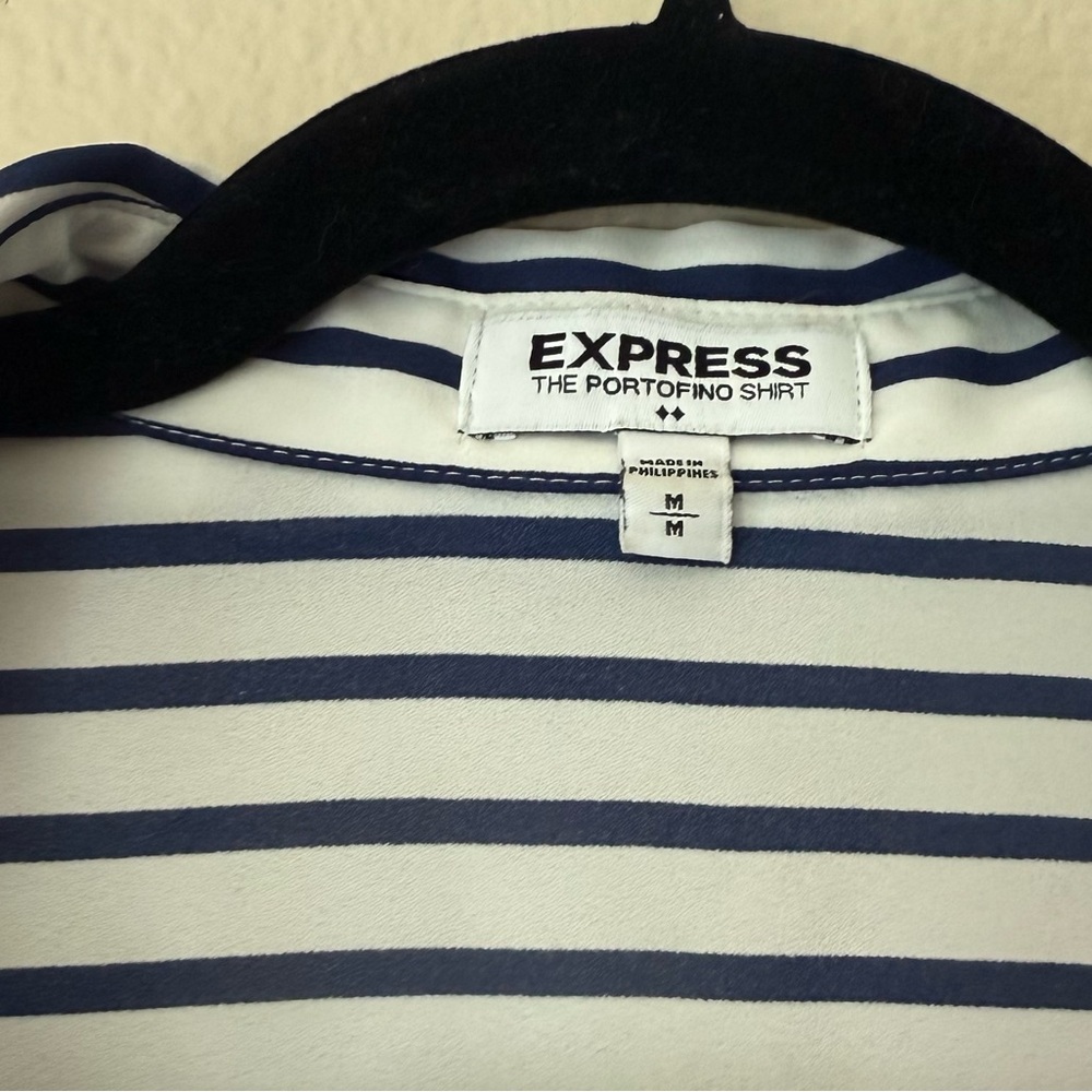 ❇️Express Portofino Navy and White Striped Top 2 for $22❇️ - Picture 2 of 4